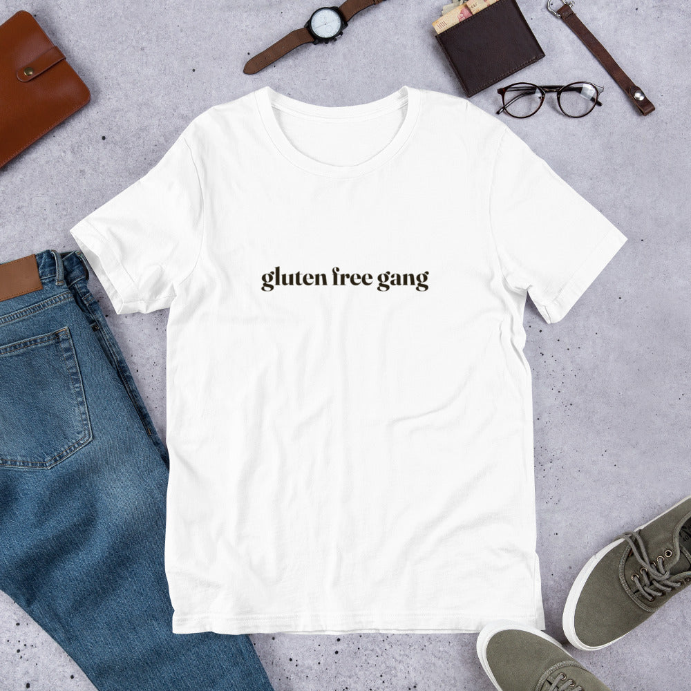 Gluten Free Gang Print Unisex T-Shirt